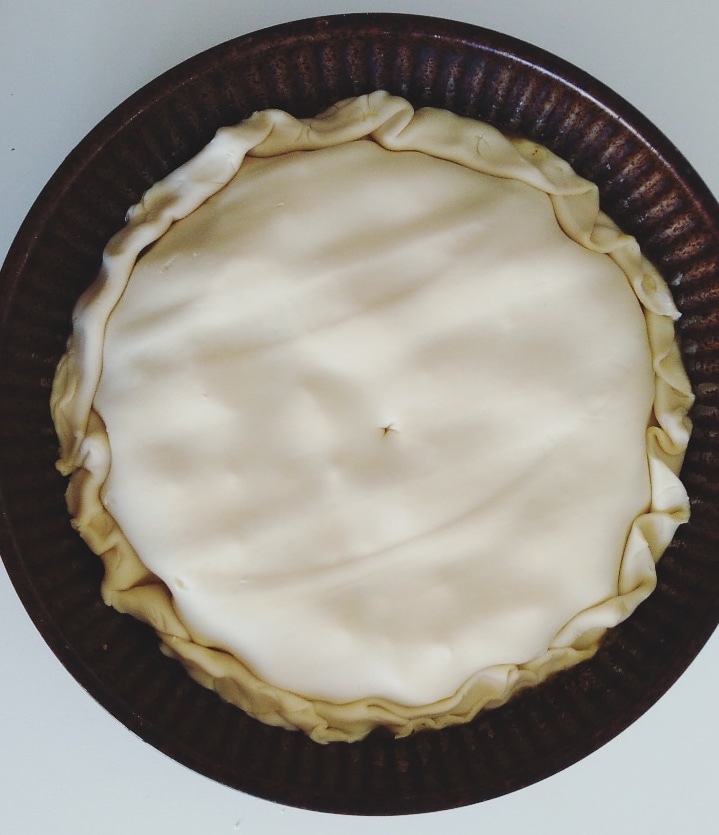 Photo de la préparation de tarte tartin