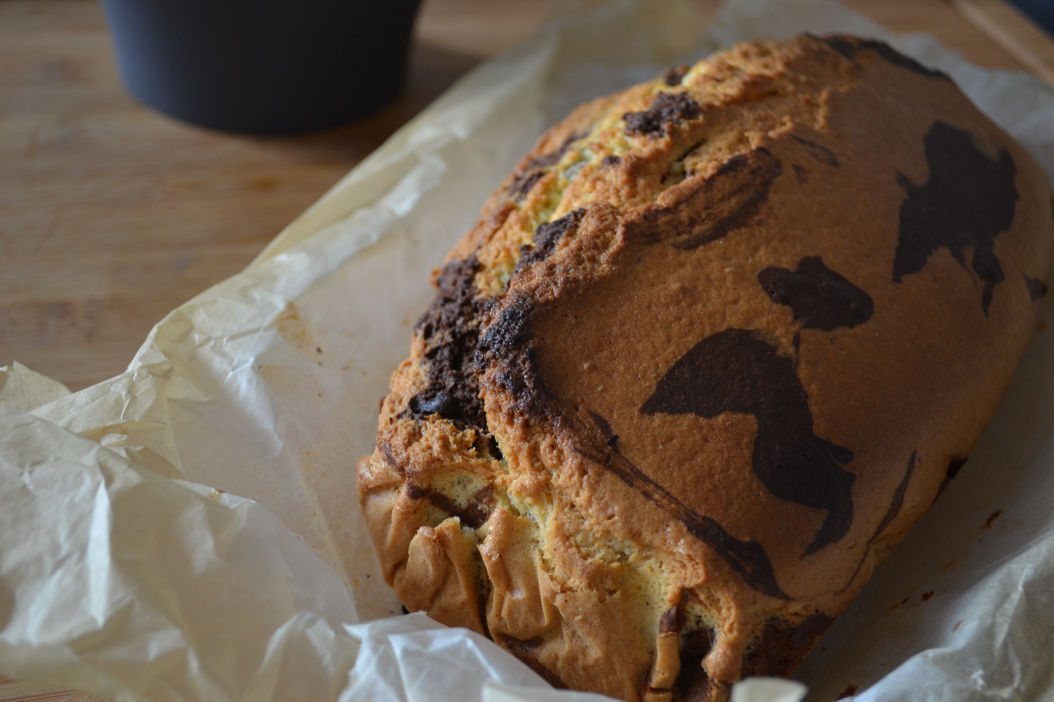 Photo du marbré chocolat vanille