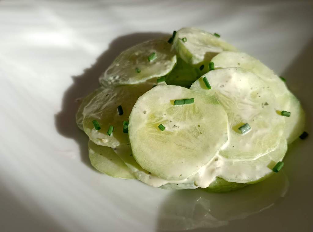 concombre à la crème