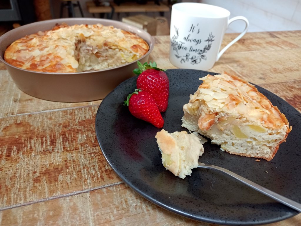 Moelleux aux pommes, vanille et amandes